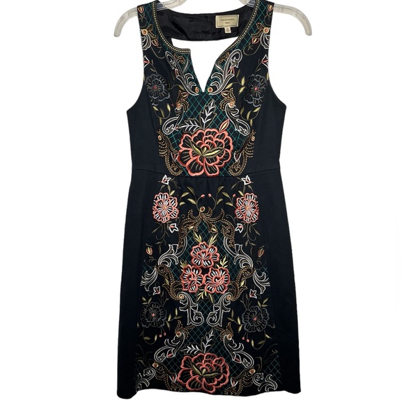 Anthropologie Moulinette Soeurs Perennial Flora Embroidered Dress - Picture 3 of 17